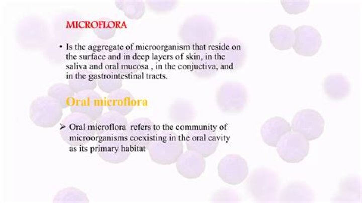 What is oral microflora?