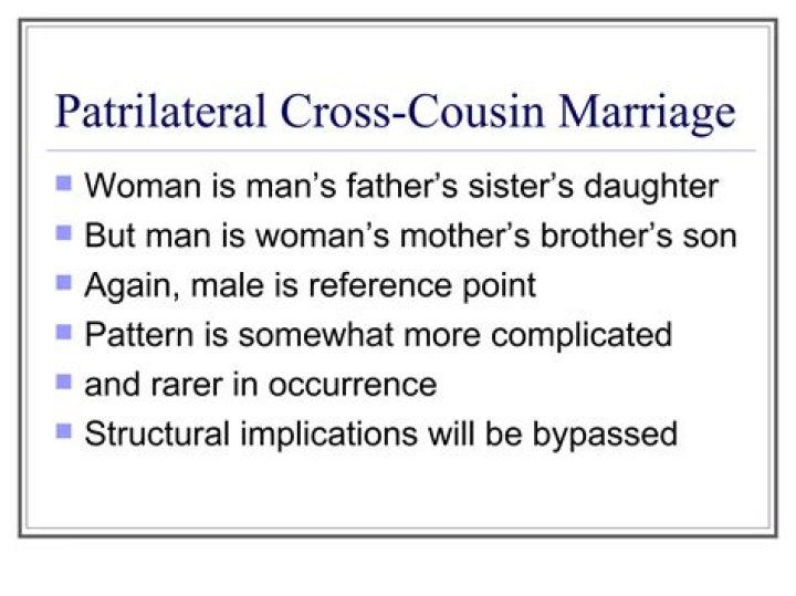What is Patrilateral parallel cousin marriage?