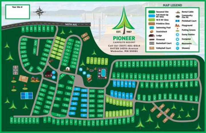 What is pioneer campsite?