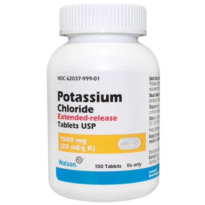 What is potassium chloride prescribed for?