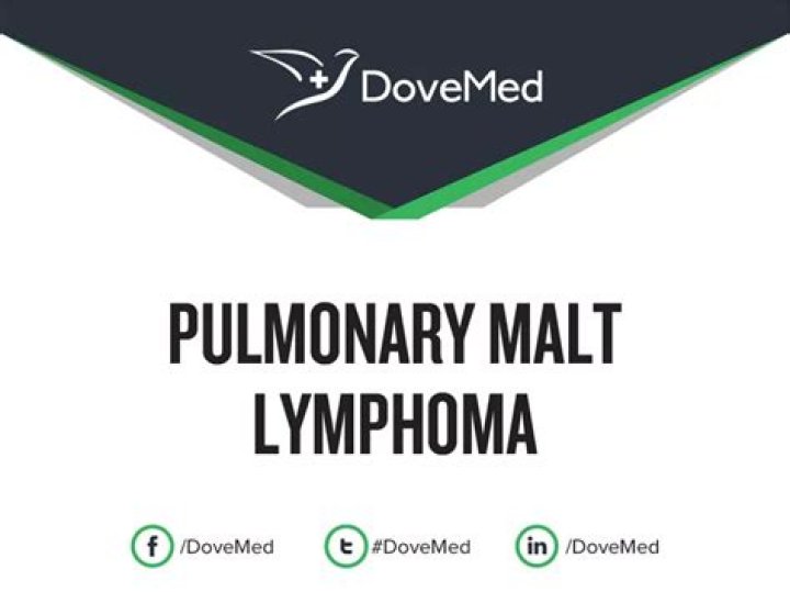 What is pulmonary MALT lymphoma?