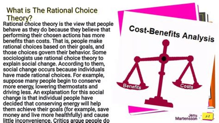 What is rational choice theory in economics?