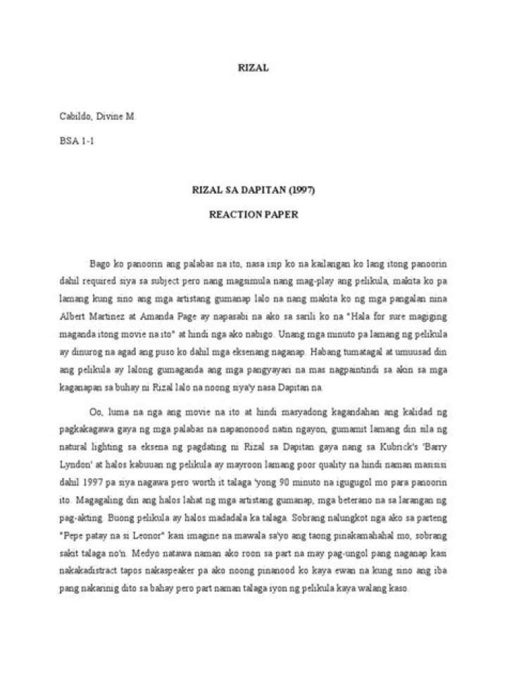 What is Reaksyon paper?