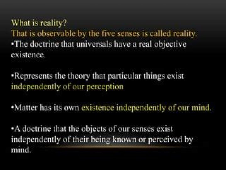 What is reality according to Inception?