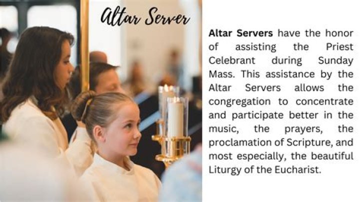What is required to be an altar server?