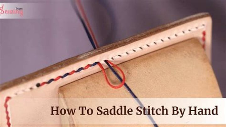 What is saddle stitching used for?