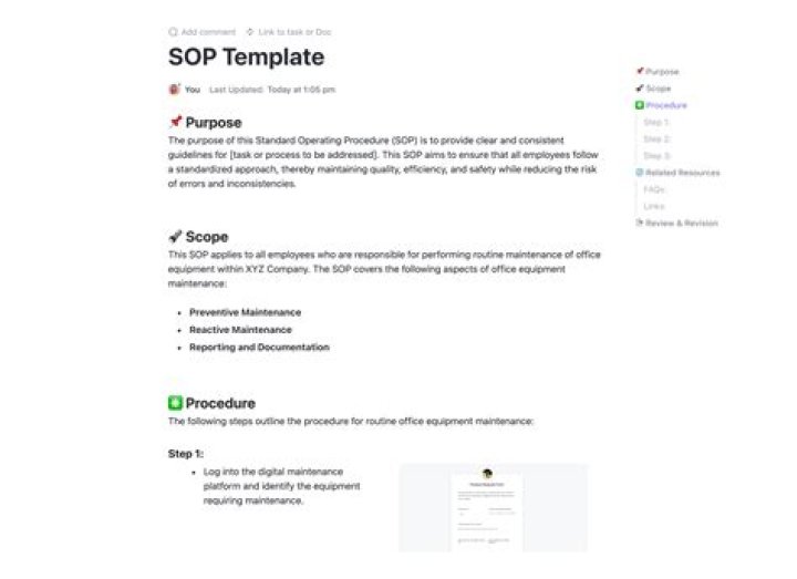 What is SOP in TSA?