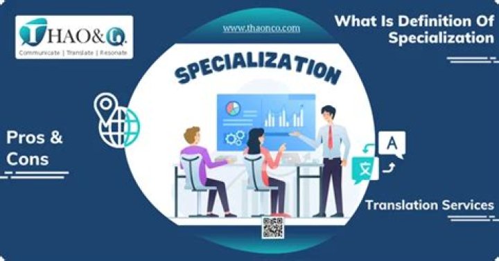 What is specialization in IoT?