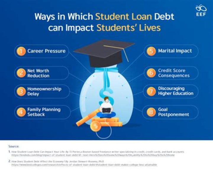 What is student loan burden?