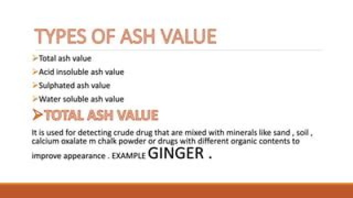 What is sulphated ash value?