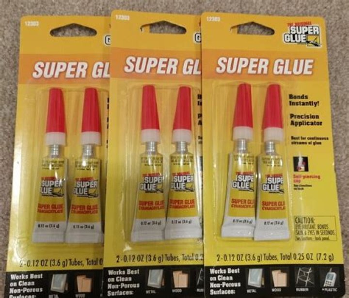 What is Super glue adhesive made of?