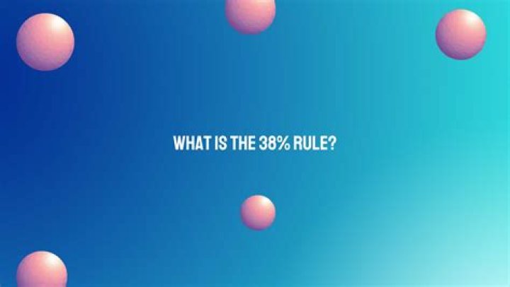 What is the 38% rule?
