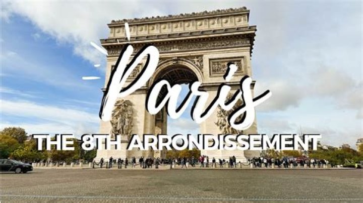 What is the 8th arrondissement known for?