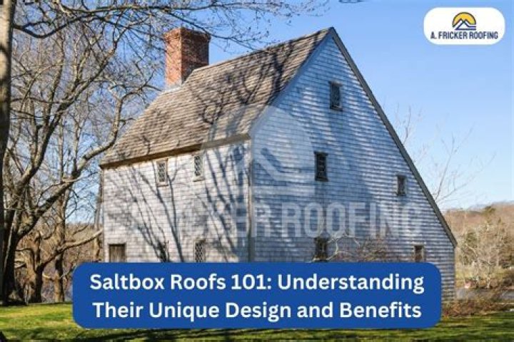What is the advantage of a saltbox roof?