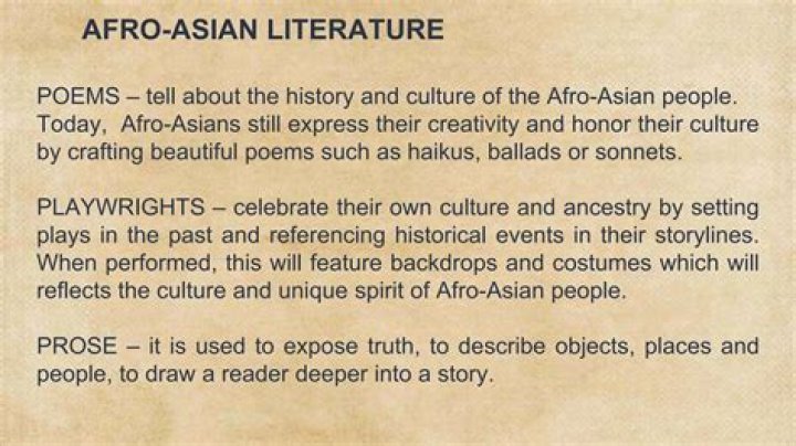 What is the Afro Asian culture?