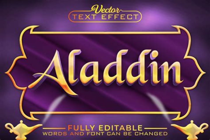 What is the Aladdin font called?