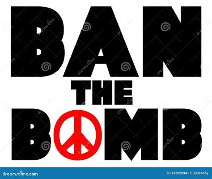 What is the ban the bomb sign?