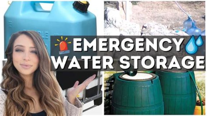 What is the best way to store water for emergencies?