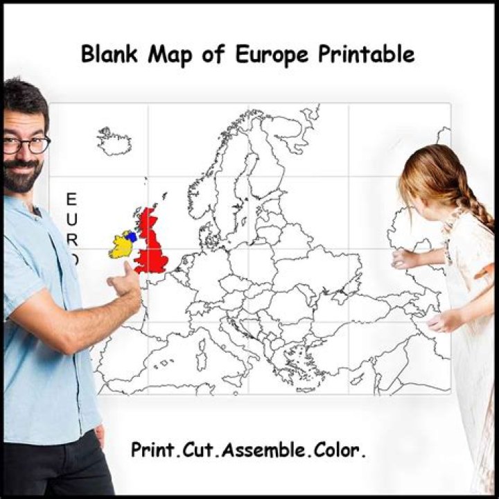 What is the blank map of Europe for?