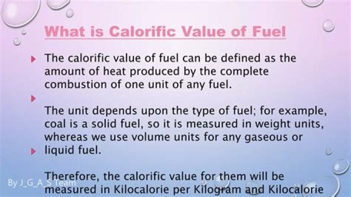 What is the calorific value of petroleum?