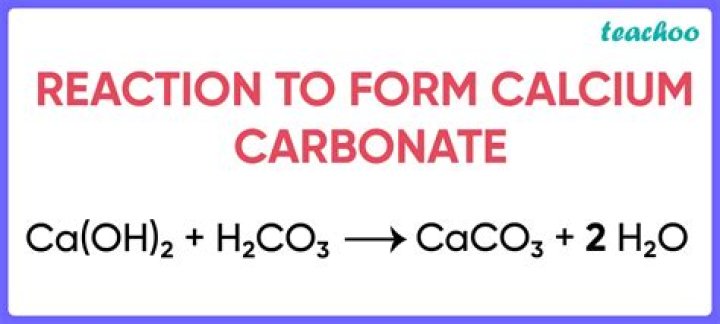 What is the chemical equation for calcium carbonate and acetic acid?