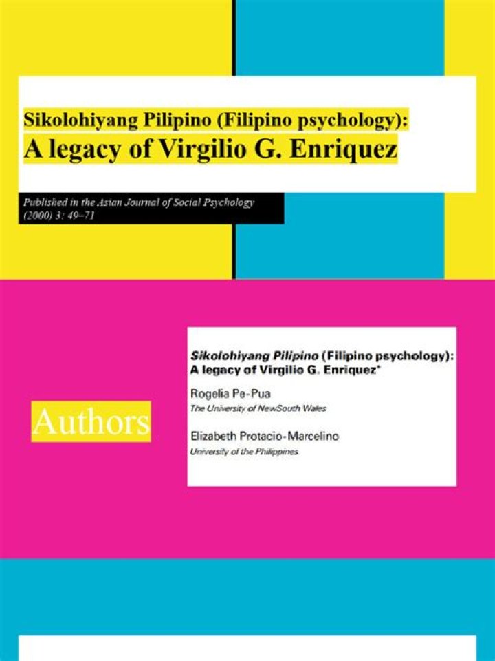 What is the contribution of Virgilio Enriquez?