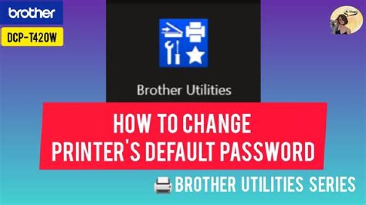 What is the default password for brother MFC?