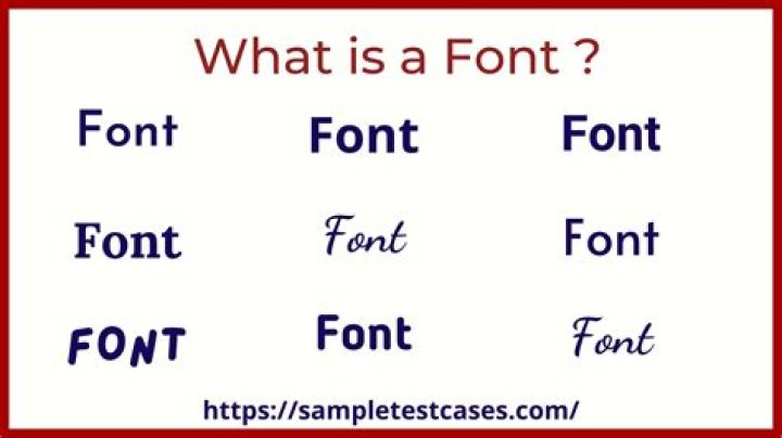 What is the definition of font in Word?