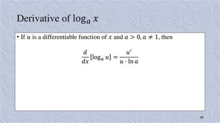 What is the derivative of ln E?