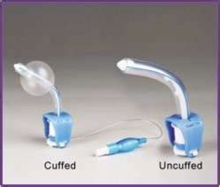 What is the difference between a cuffed and uncuffed tracheostomy tube?