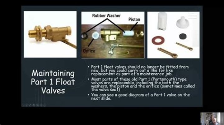 What is the difference between a Part 1 and Part 2 float valve?