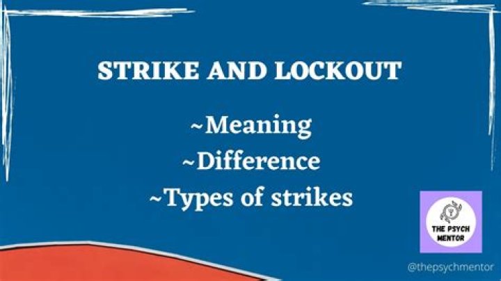 What is the difference between a strike and a lockout?