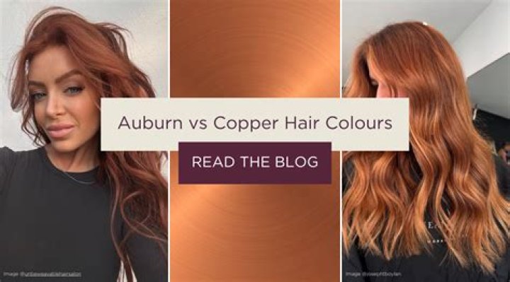 What is the difference between auburn and copper?