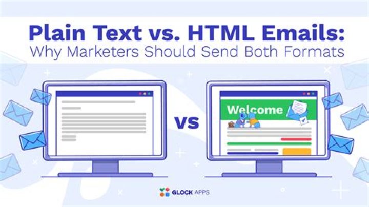 What is the difference between HTML and plain text emails?