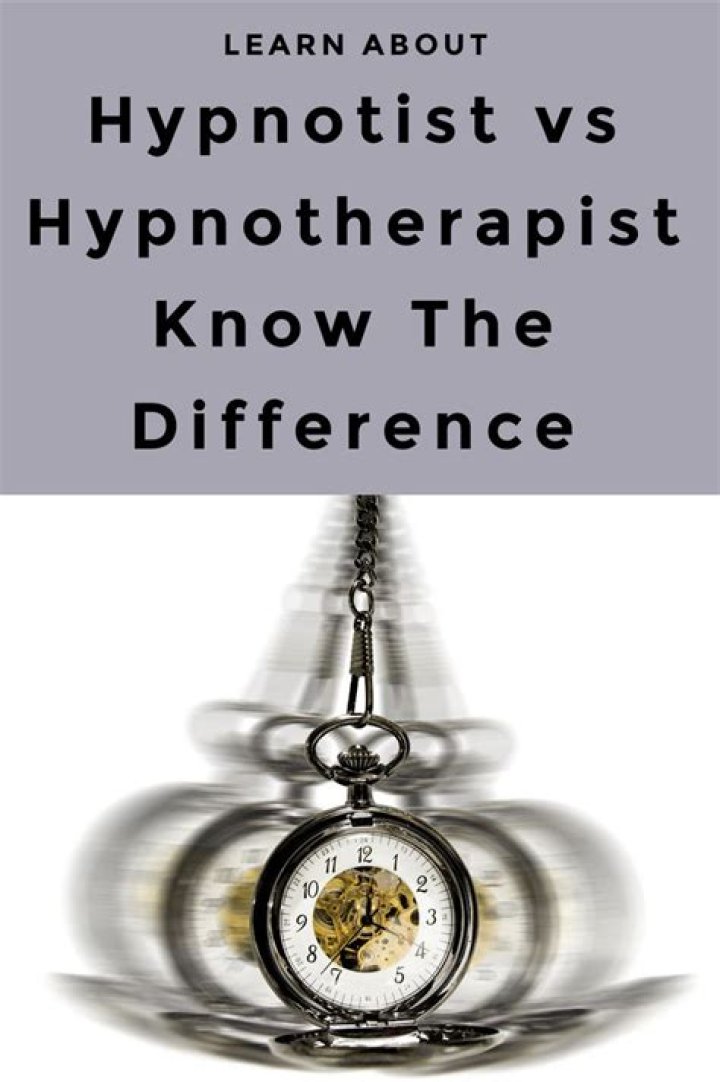 What is the difference between hypnotist and hypnotherapist?