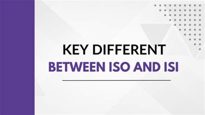 What is the difference between ISO and DIN?