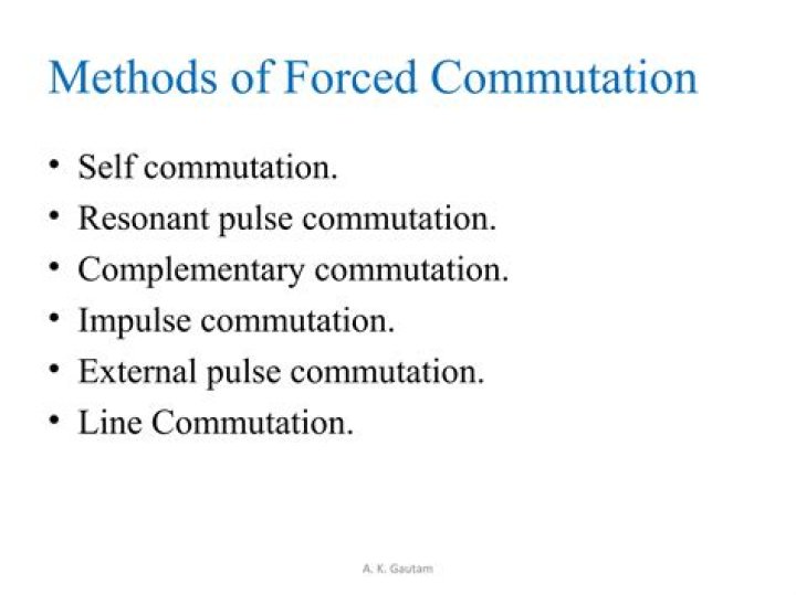 What is the difference between self and forced commutation?