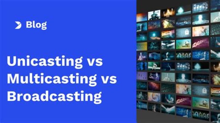 What is the difference between Unicasting multicasting and broadcasting?