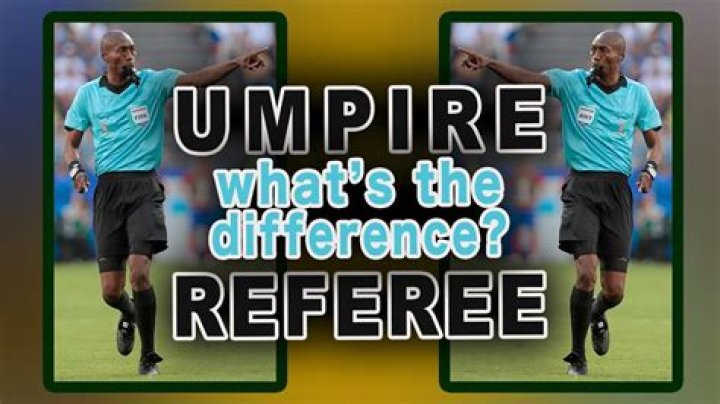 What is the difference in the referee and the umpire in football?