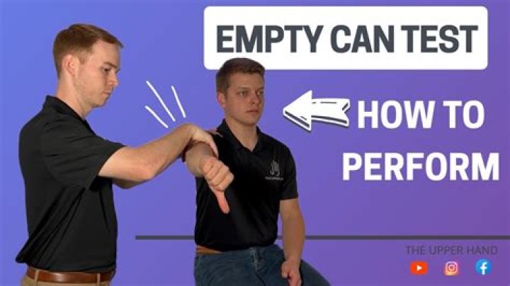 What is the empty can test test?