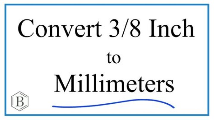 What is the equivalent of 1/8 inch in millimeters MM?