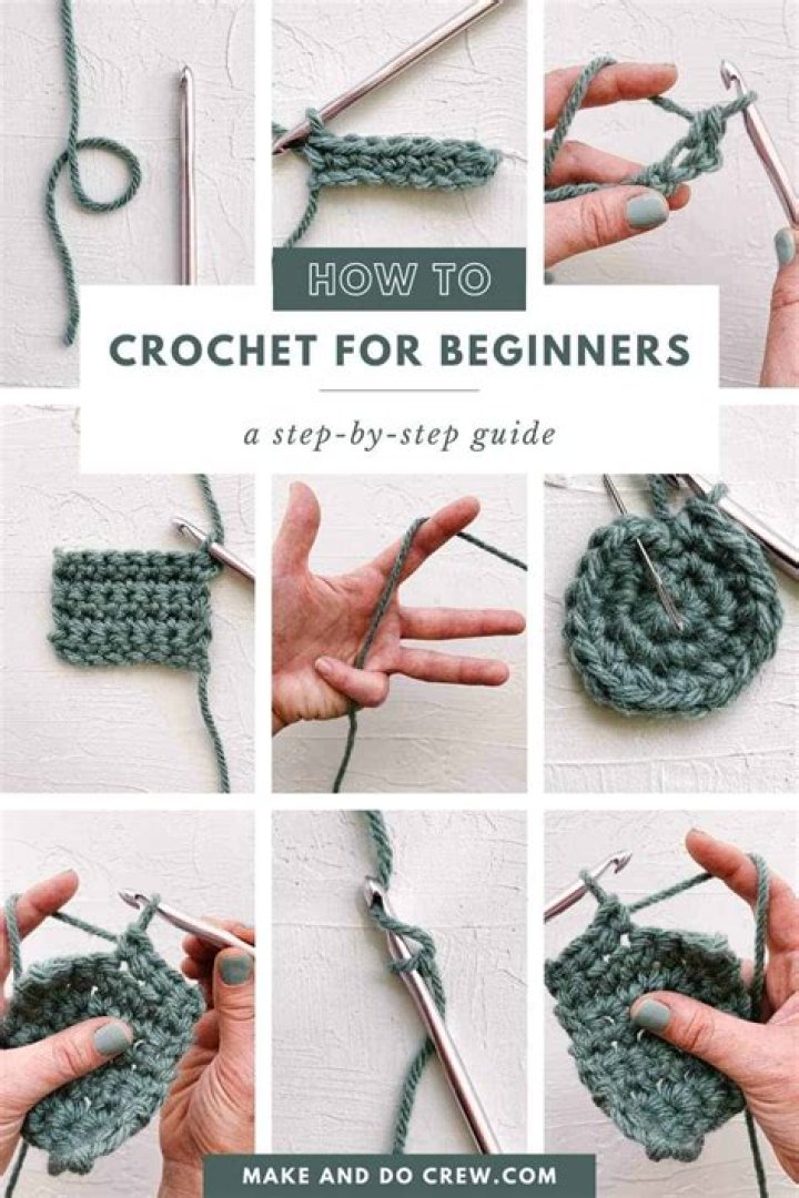 What is the first basic stitch in crocheting?
