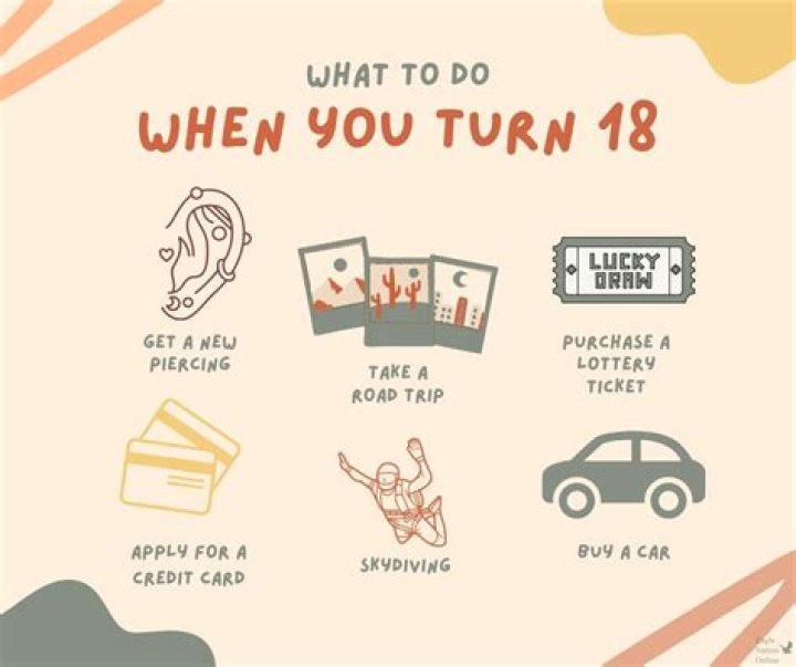 What is the first thing you should do when you turn 18?