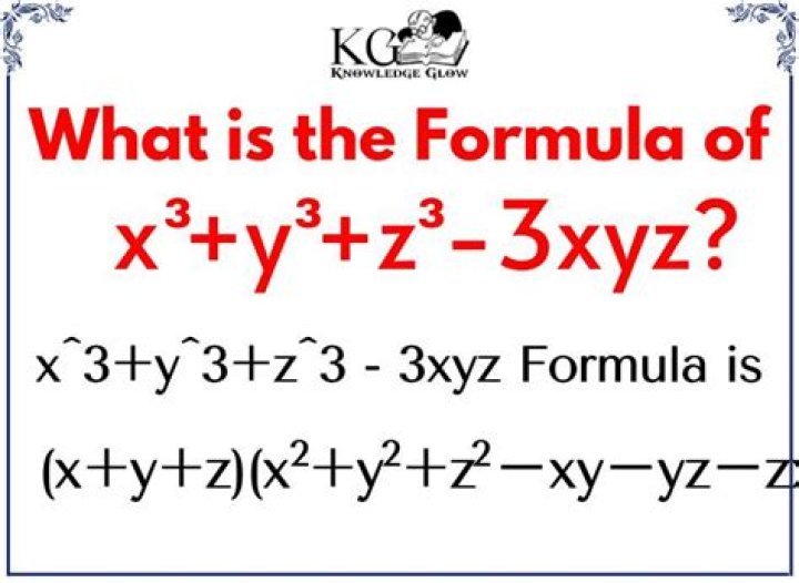What is the formula for X cube?