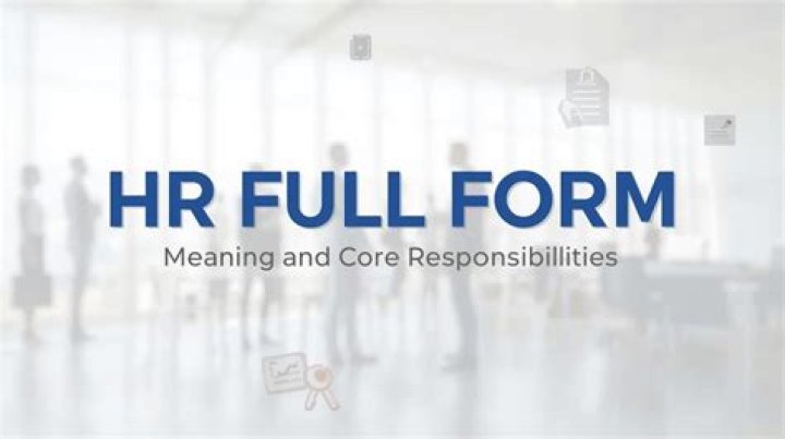 What is the full form of HR in office?