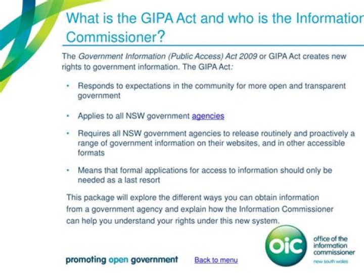 What is the GIPA Act?