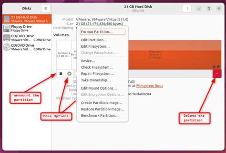 What is the Gnome Disks utility and what can it do?