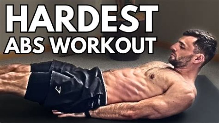 What is the hardest ab exercise without equipment?