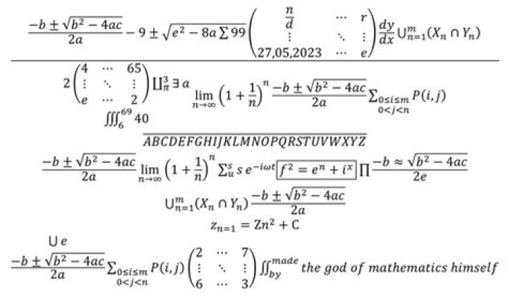 What is the hardest math equation?