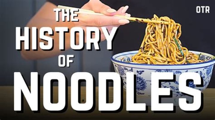 What is the history of noodles?